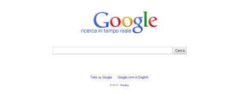 Google lancia il motore di ricerca in real time